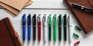 The Colorful Power of Ballpoint Pens (Blue, Black, Red, Green)